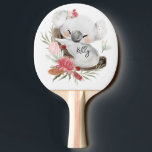 Cute Baby Koala Gold Speckle Custom Name          Ping Pong Paddle<br><div class="desc">Featuring cute baby koala and flower wreath with gold speckles. Ideal for a birthday gift, nursery decor, kids room art, home decor, and other occasions. Easy customization of your kids name and font using the "Personalization button". You can also "Transfer design to a product" on other Zazzle products and adjust...</div>