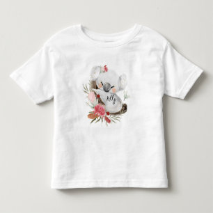 Cute Baby Koala Gold Speckle Custom Name           Toddler T-shirt