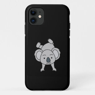 Cute Baby Koala With A Smile Doing A Handstand iPhone 11 Case