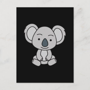 Cute Baby Koala With A Smile Sitting Down Postcard
