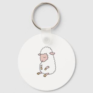 cute baby lamb keychain