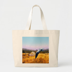 Cute baby large tote bag