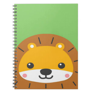 Cute Baby Lion Cartoon Artwork Notebook