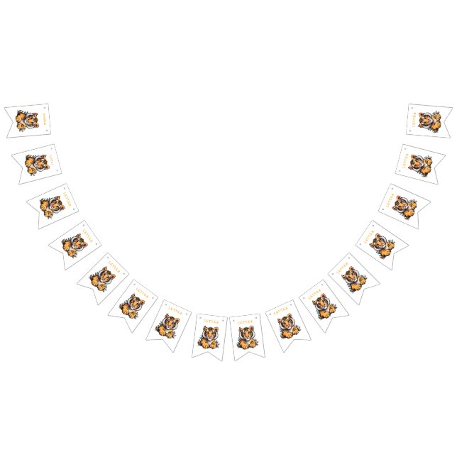 Cute Baby Lion Children's  Bunting Flags (All)