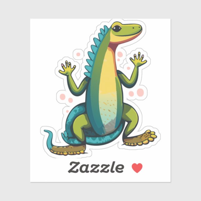 Cute Baby Lizard Cartoon Charactor (Sheet)