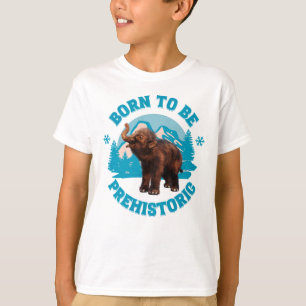 Cute Baby Mammoth Prehistoric Kids Birthday T-Shirt