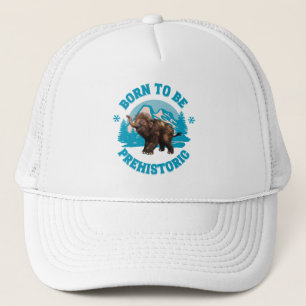 Cute Baby Mammoth Prehistoric Kids Birthday Trucker Hat