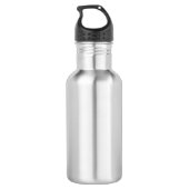 Cute baby manatee with bubbles illustration 532 ml water bottle (Back)
