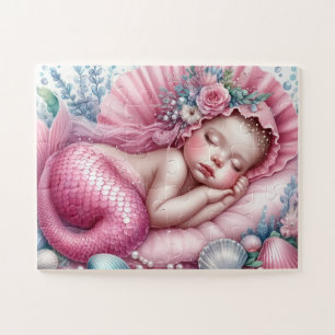 Cute baby Mermaid Jigsaw Puzzle