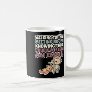 Cute baby monkey meme kawaii japanese macaque coffee mug