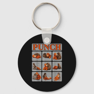 Cute baby monkey named punch shirt punch monkey keychain