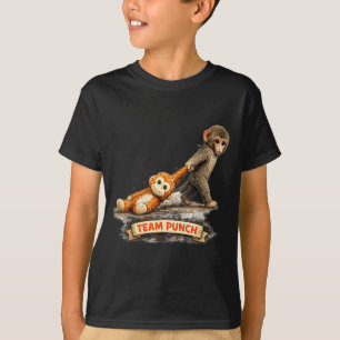 Cute baby monkey punch zoo japan design Cute baby T-Shirt