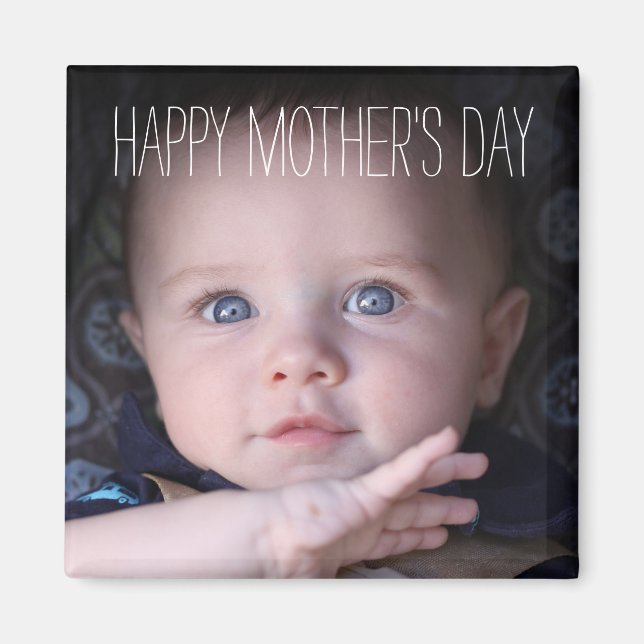 Cute Baby Mothers Day Gift Photo Magnets (Front)