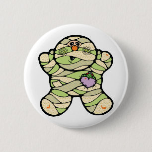 cute baby mummy 2 inch round button