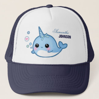 Cute baby narwhal - Personalized Trucker Hat