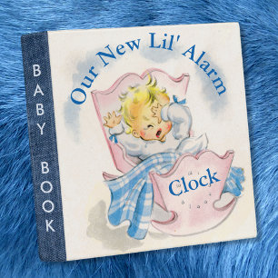 Cute Baby New Alarm Clock•Scrapbook Album Binder