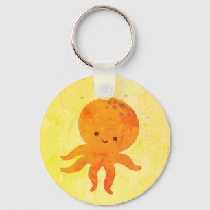 Cute Baby Octopus Cartoon Keychain