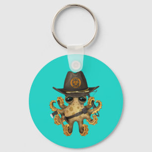 Cute Baby Octopus Zombie Hunter Keychain