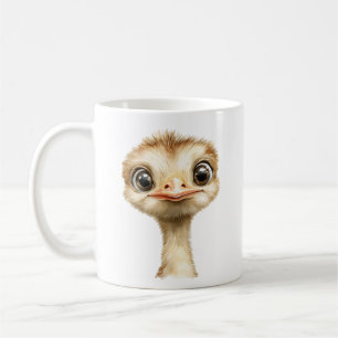 Cute Baby Ostrich Whimsical Safari Nursery Coffee Mug