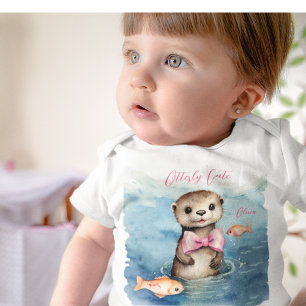 Cute Baby Otter Girl  Bodysuit