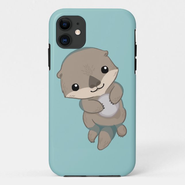 Cute Baby Otter Pup Case-Mate iPhone Case (Back)