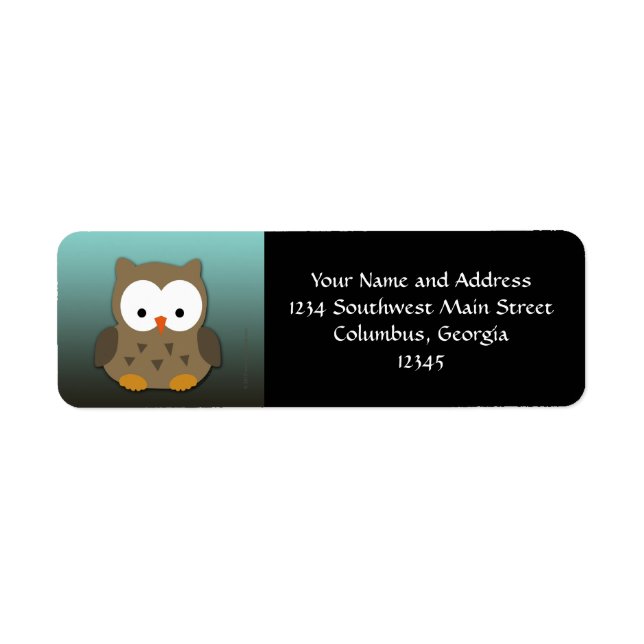Cute Baby Owl Personalized (Front)
