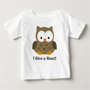 Cute Baby Owl Personalized Baby T-Shirt