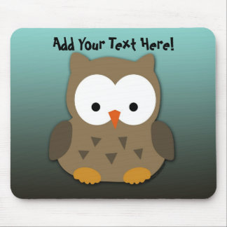 Cute Baby Owl Personalized Mouse Pad