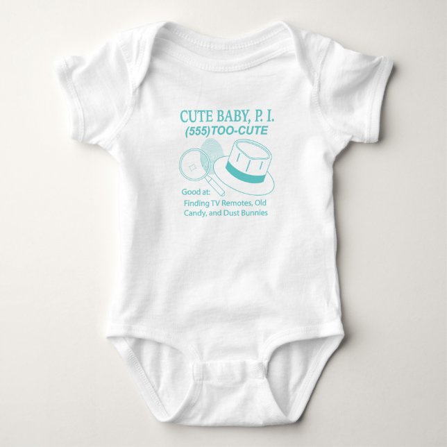 Cute Baby P.I. Bodysuit (Front)