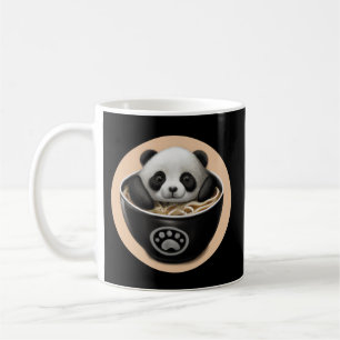 Cute Baby Panda Bear Bathing In A Bowl Of Ramen Coffee Mug