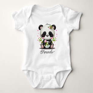 Cute Baby Panda Bodysuit