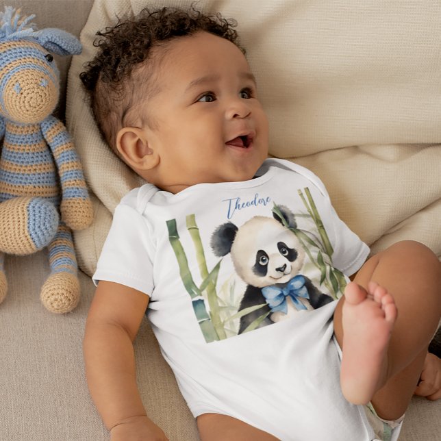 Cute Baby Panda Boy Bodysuit (Creator Uploaded)