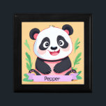 Cute Baby Panda Custom Name Gift Box<br><div class="desc">This adorable panda can be customized with a name, making it a truly unique and treasured companion for your little one. Give the gift of a personalized panda and watch as it becomes an inseparable part of your child's world, bringing smiles and warm memories for years to come." ๐ผ๐</div>