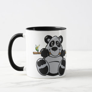 Cute Baby Panda Eating Bamboo Mug