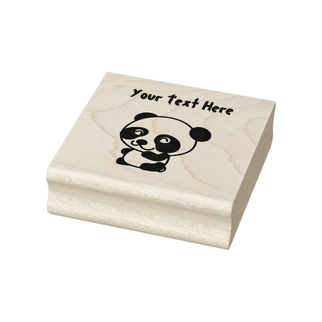 Cute Baby Panda Rubber Stamp (Stamp)