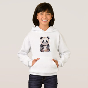 Cute baby panda watercolor