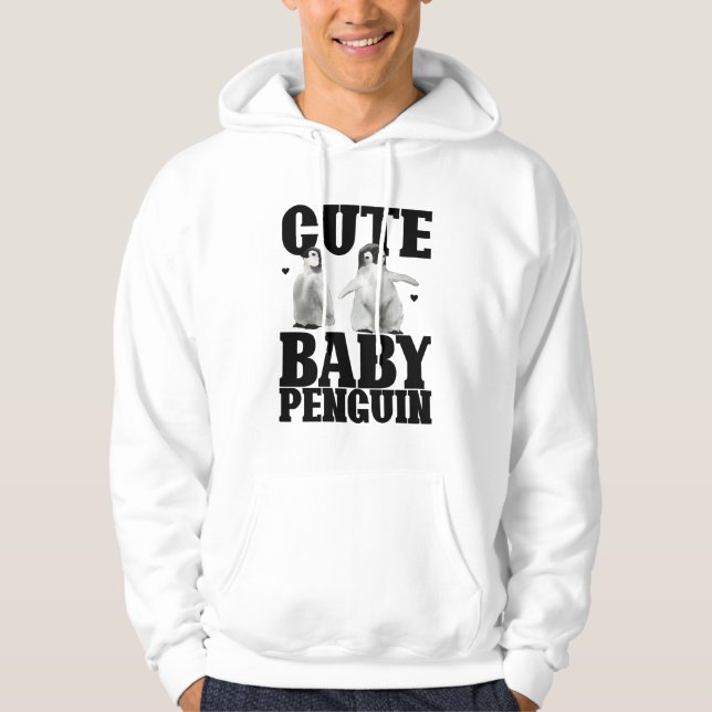 Cute Baby Penguin Hoodie (Front)