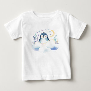 Cute Baby Penguin on the Moon – T-Shirt