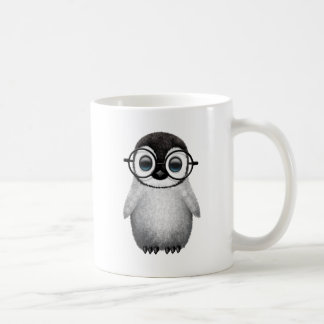 Cute Baby Penguin Wearing Eye Glasses Coffee Mug