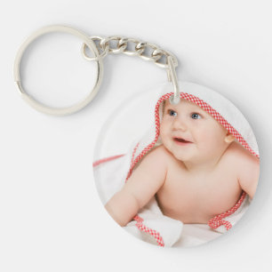 Cute Baby Photo Premium Keychain