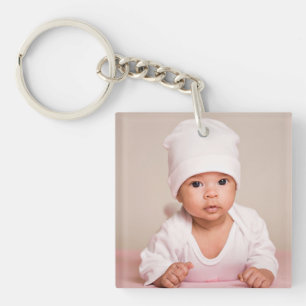 Cute Baby Photo Premium Keychain