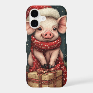 Cute Baby Pig Holiday Season