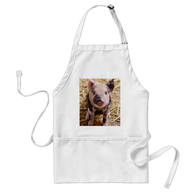 Cute Baby Piglet Farm Animals Barnyard Babies Standard Apron (Front)