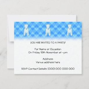 Cute baby polar bear. invitation