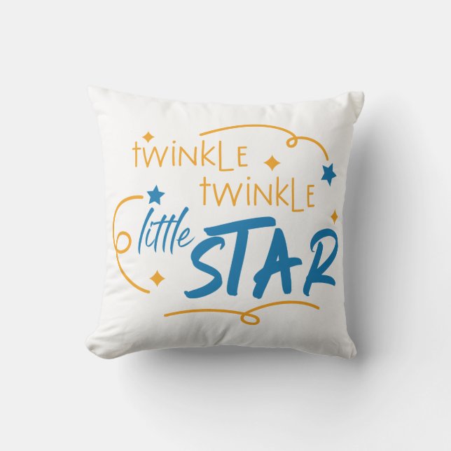 Cute Baby Quote Throw Pillow (Front)