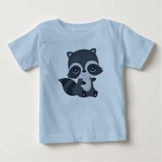 Cute Baby Raccoon Cartoon T-Shirt