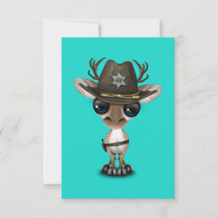 Cute Baby Reindeer Sheriff