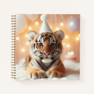 Cute Baby Reveal Neutral Yellow Baby Tiger Notebook