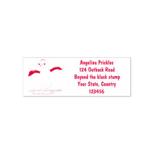 Cute baby sandpiper cartoon illustration self-inking stamp