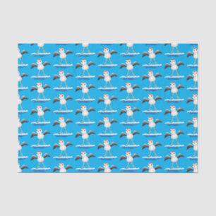 Cute baby sandpiper cartoon illustration tissue paper